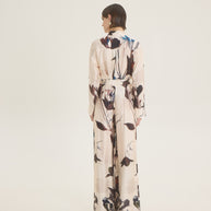 Flower printed shirt