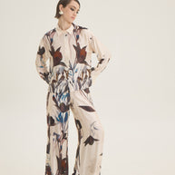 Flower printed shirt