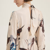 Flower printed dress