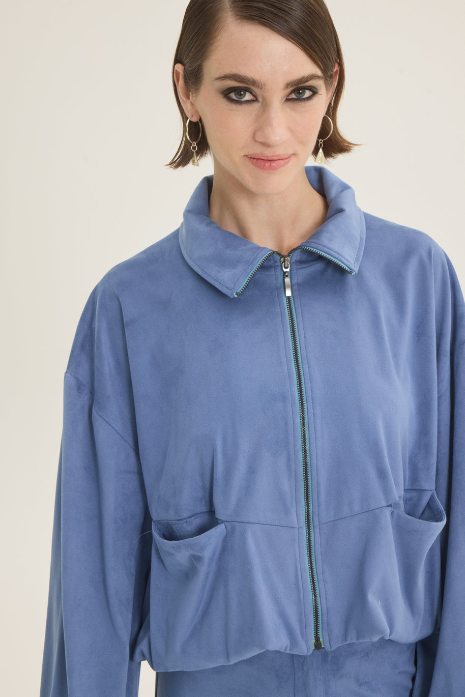 Jacket suede balloon