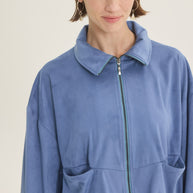 Jacket suede balloon