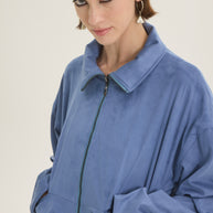 Jacket suede balloon