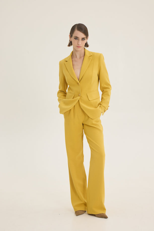 Classic crepe blazer