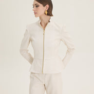 Croco zipped jacket