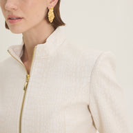 Croco zipped jacket