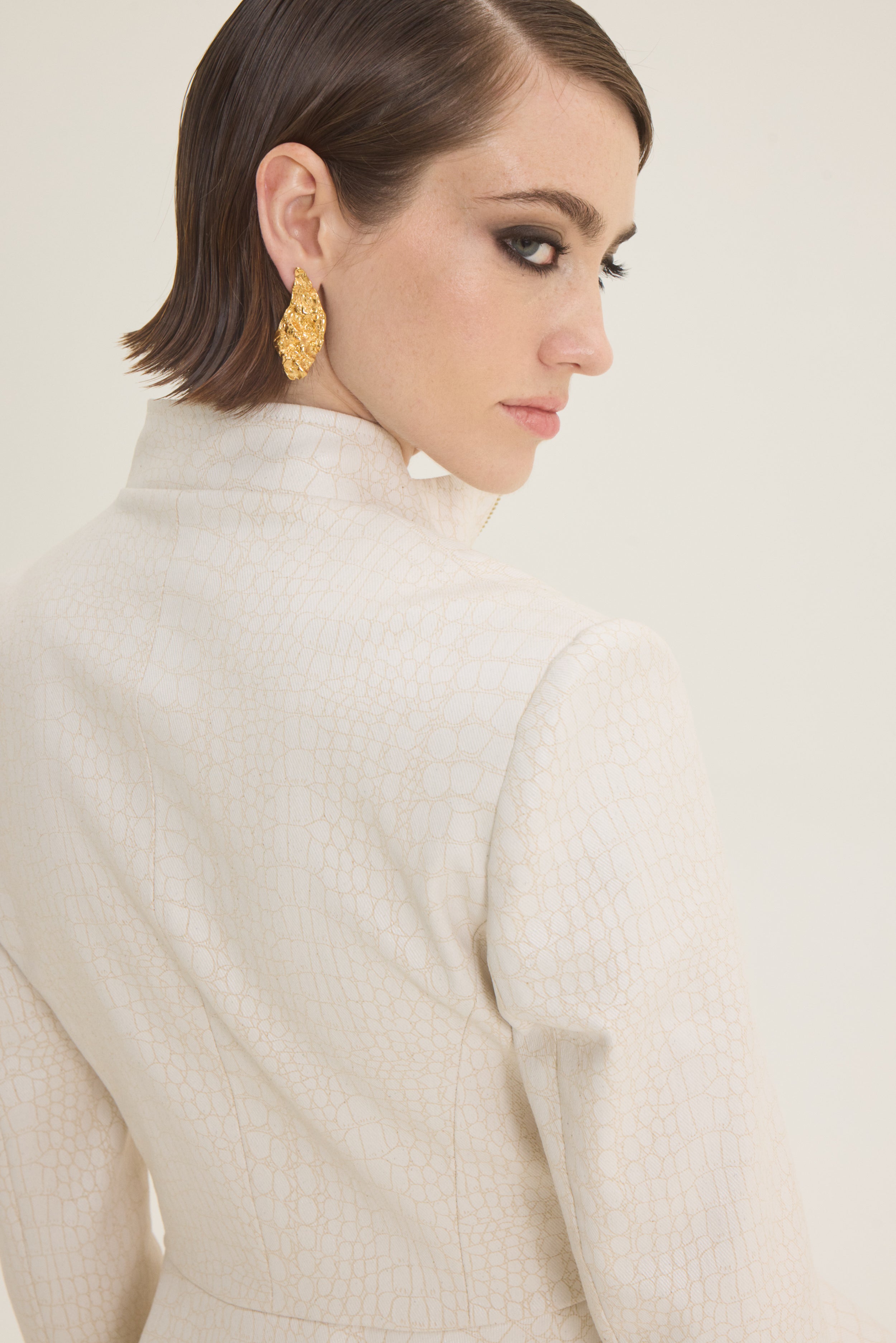 Croco zipped jacket