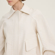 Oversized croco jacket