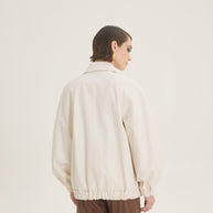 Oversized croco jacket