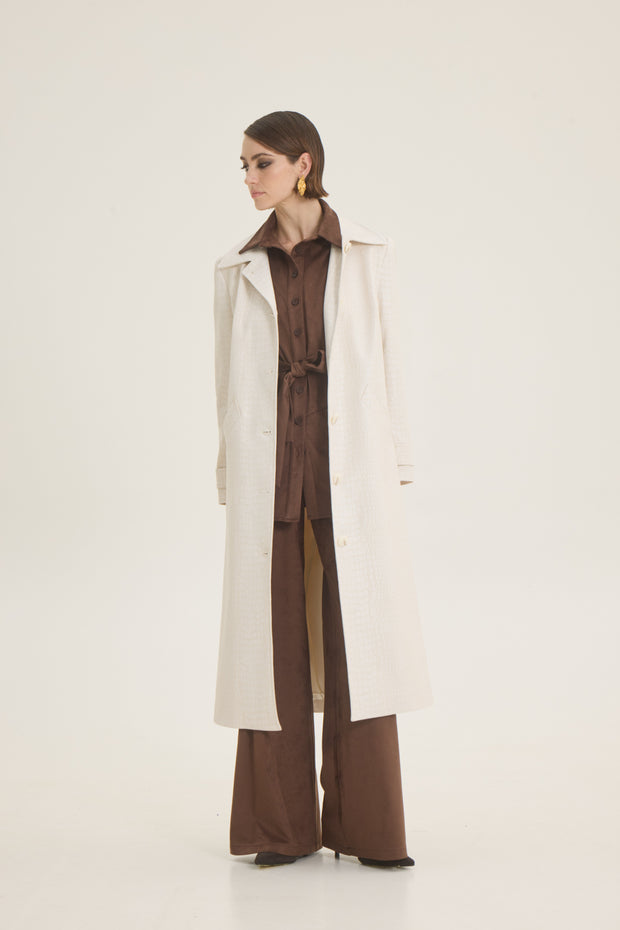 Croco coat