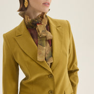 Ruffled neck blouse