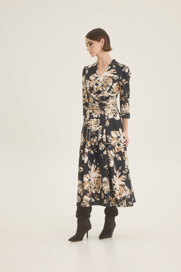 Floral pleated dress