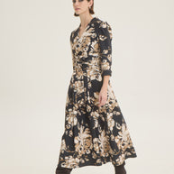Floral pleated dress