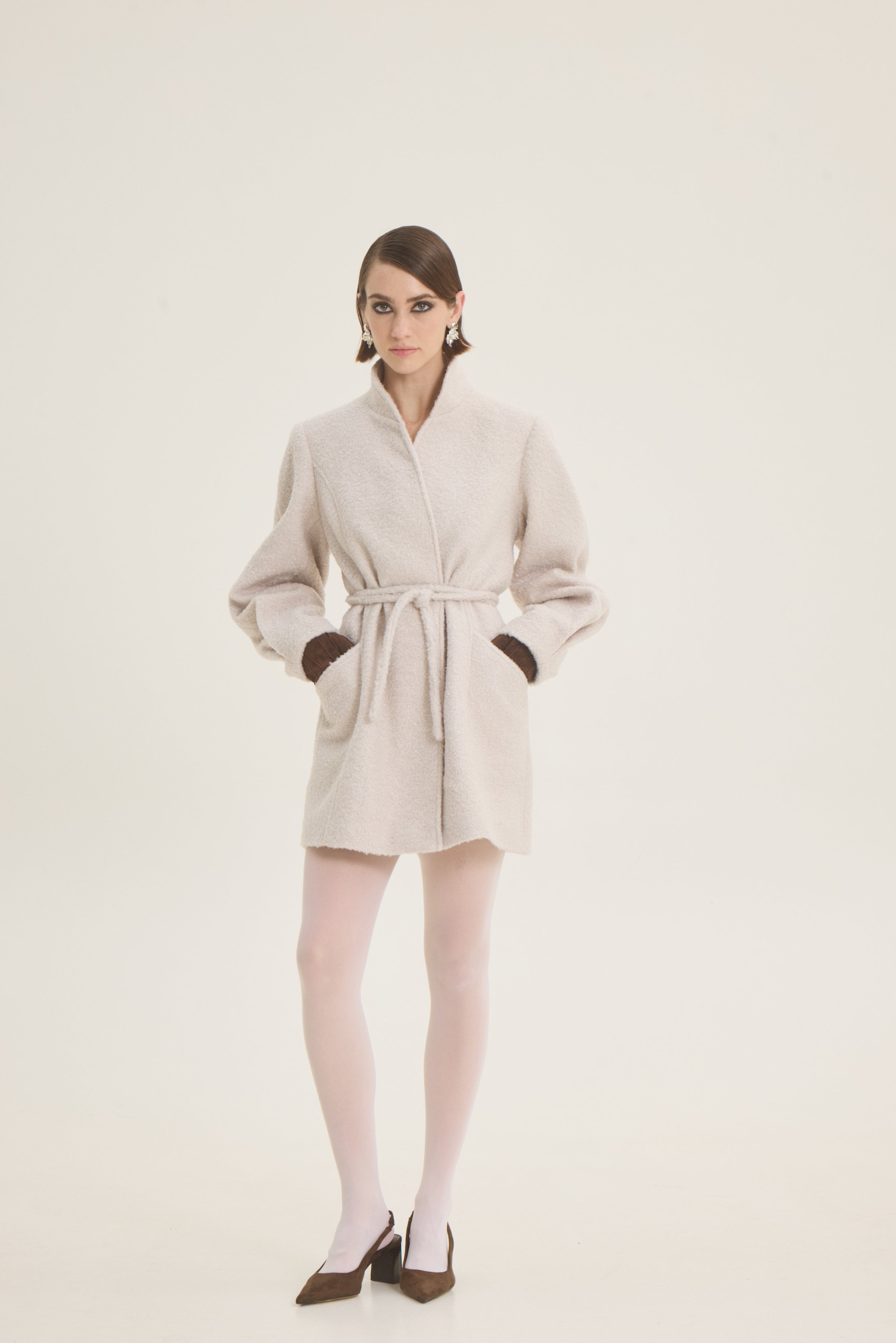 Long boucle jacket