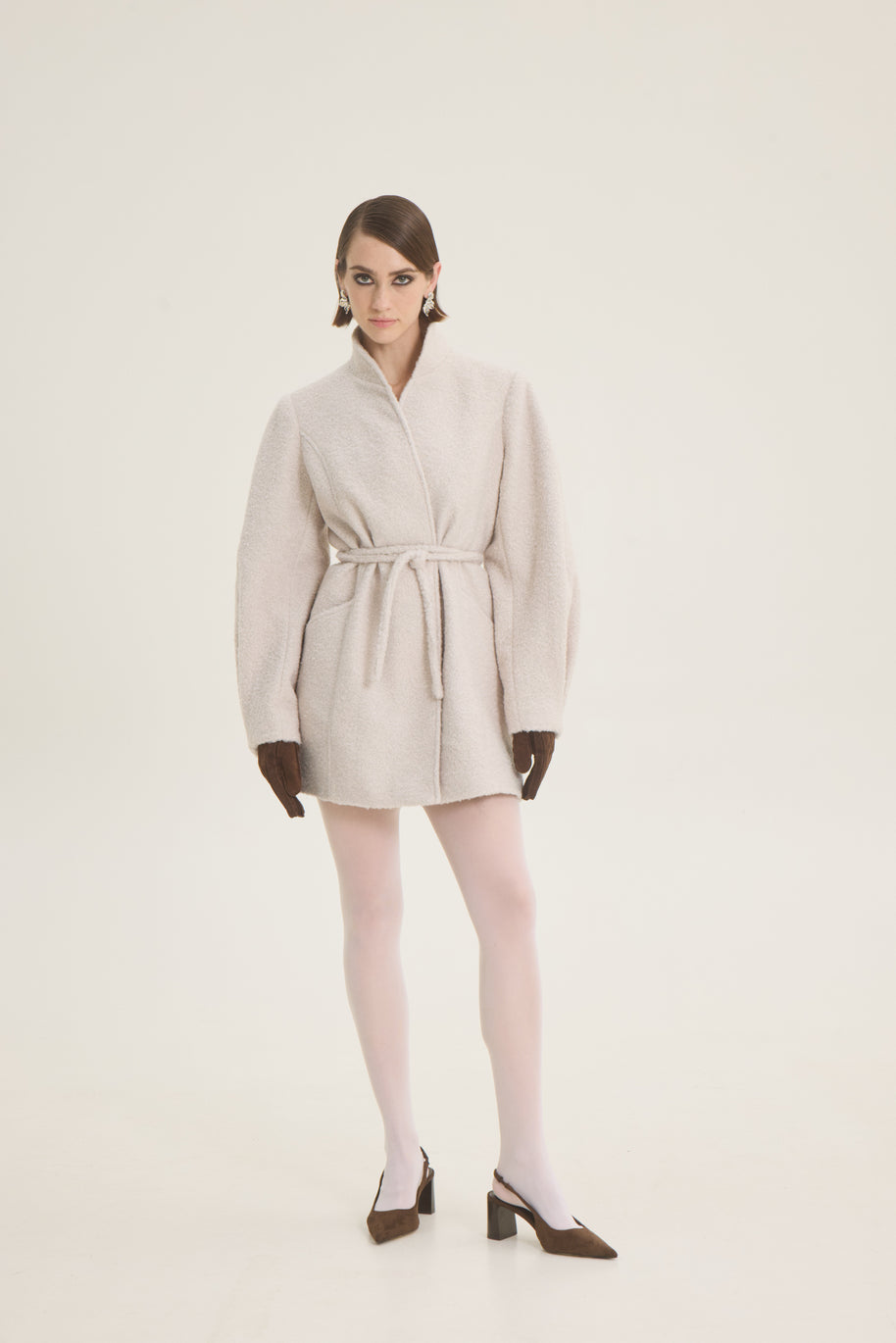 Long boucle jacket