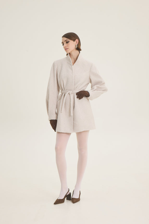 Long boucle jacket