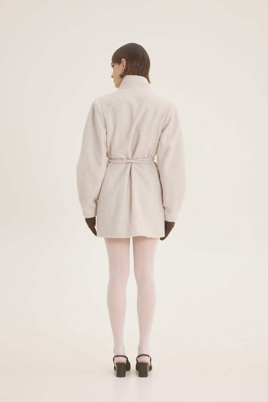 Long boucle jacket