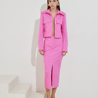 Midi Βαμβακερή Φούστα