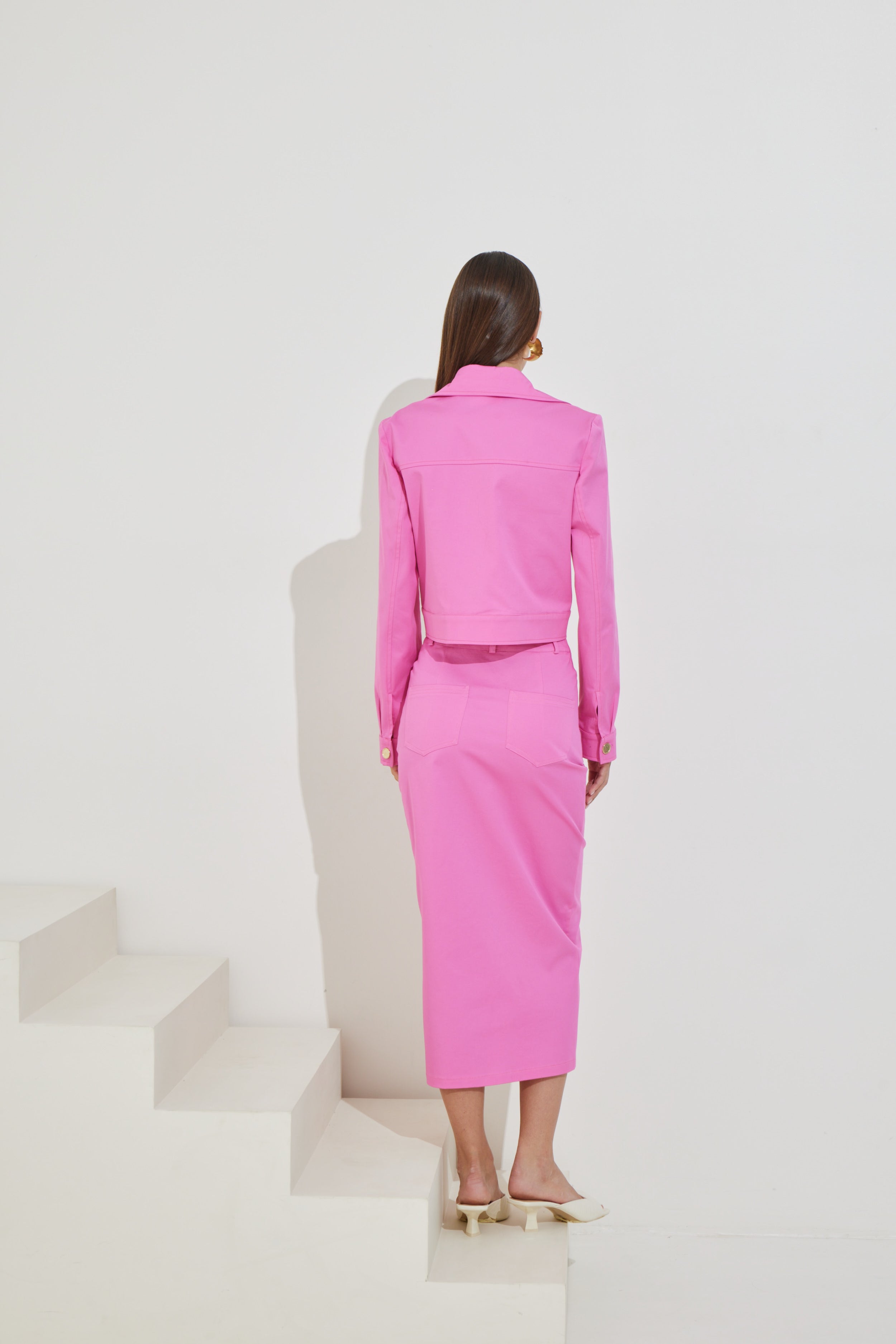 Midi Βαμβακερή Φούστα