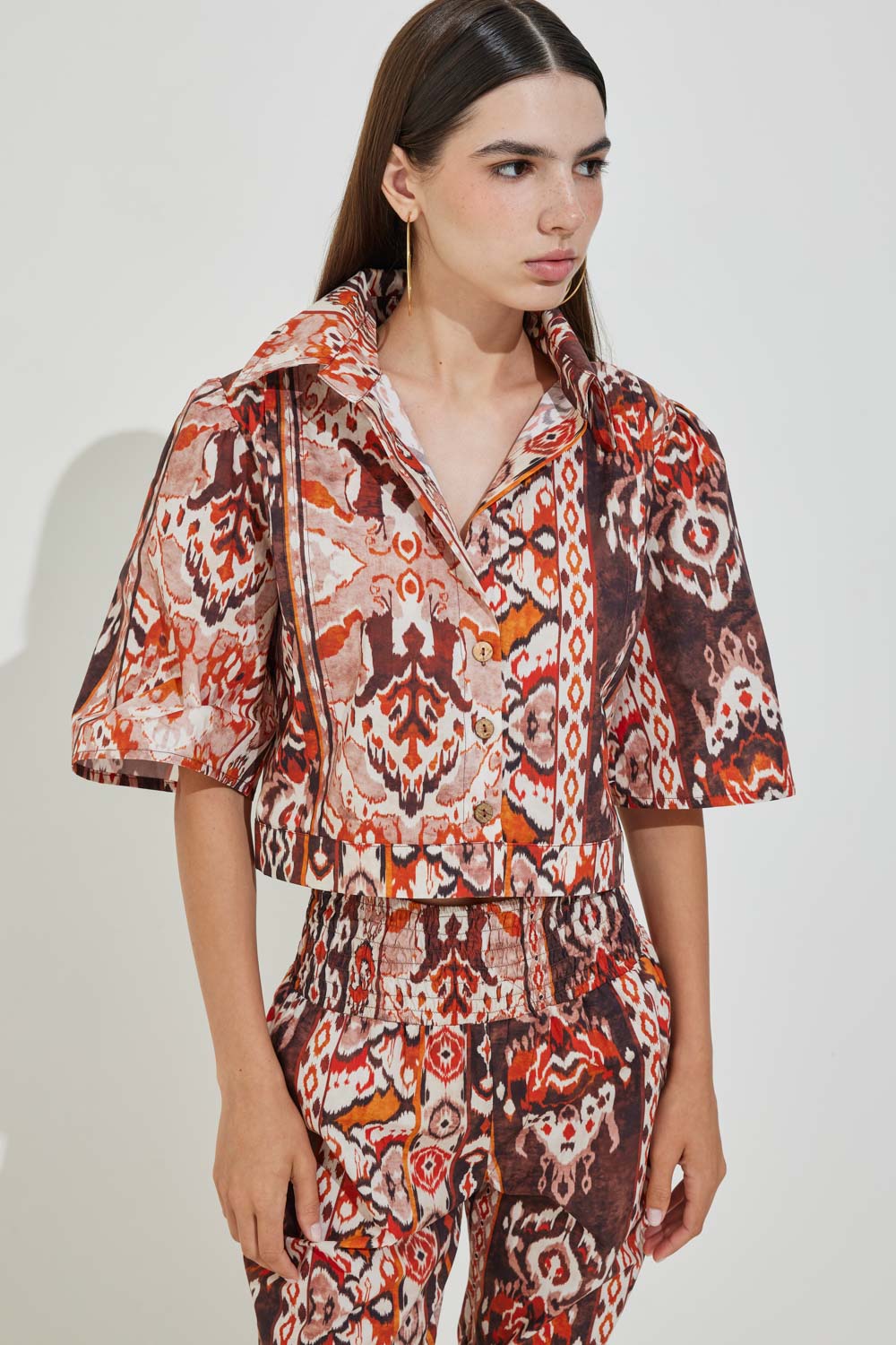 Patterned Short Shirt