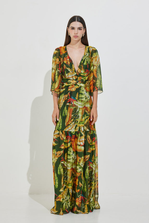 Μακρύ Μεταξωτό Φόρεμα