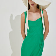 Φόρεμα σε Ίσια Γραμμή και Βολάν