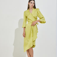 Asymmetrical Wrap Dress