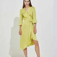 Asymmetrical Wrap Dress