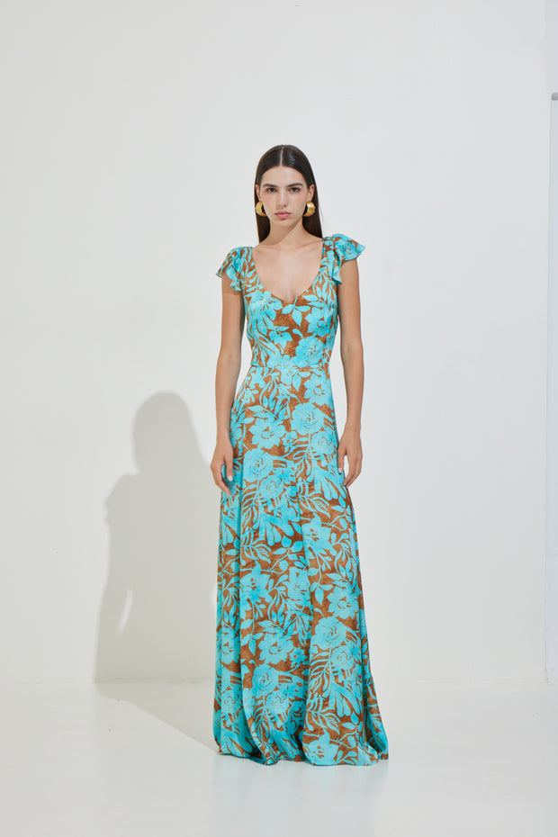 Long Dress with Tie Back