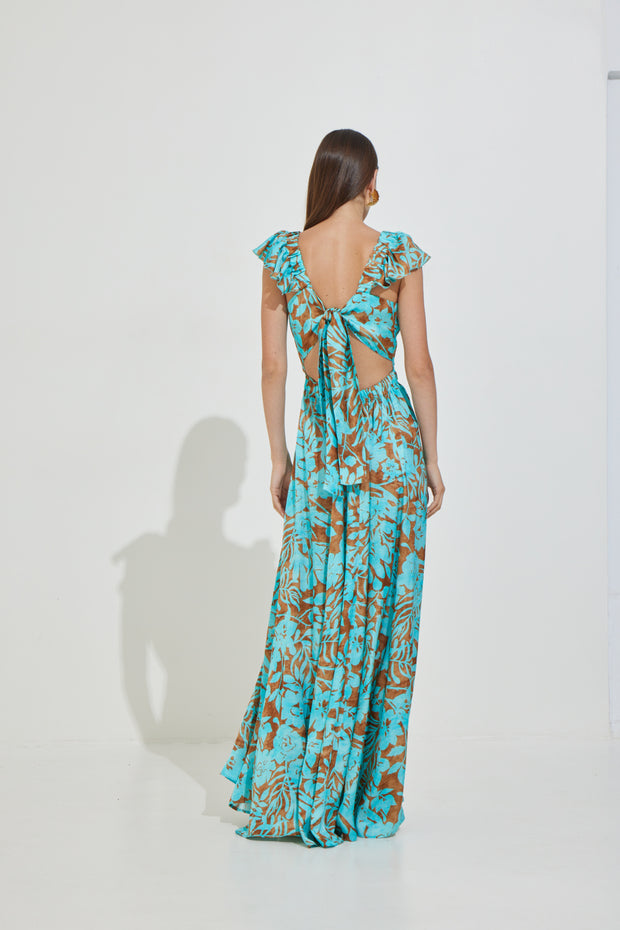 Long Dress with Tie Back