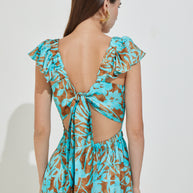 Long Dress with Tie Back