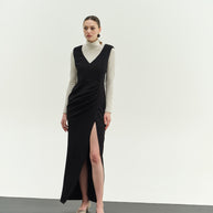 maxi dress with thigh split