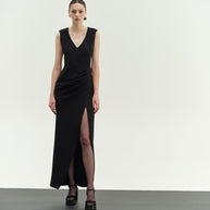 maxi dress with thigh split