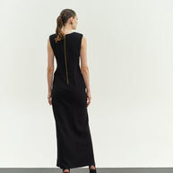 maxi dress with thigh split