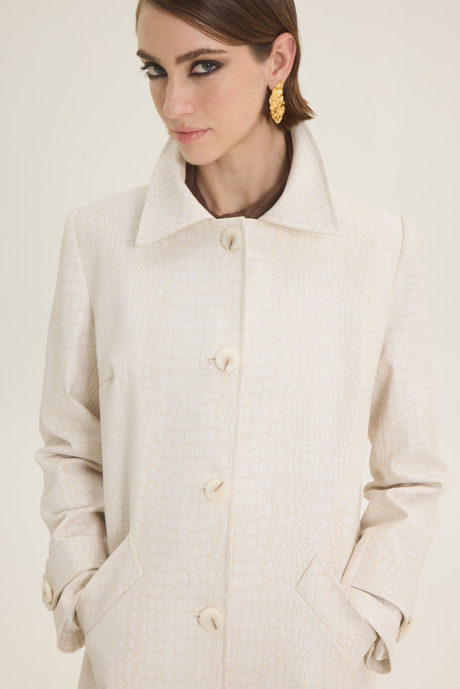 Croco coat