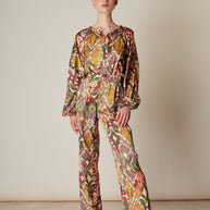 Σατέν Εμπριμέ Παντελόνι