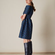 Brocade Ruch Dress