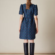 Brocade Ruch Dress