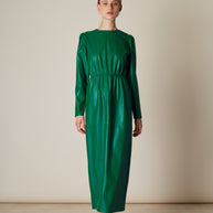 Dress with Back Opening in Skirt