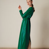 Dress with Back Opening in Skirt