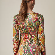 Velvet Dress with Opening