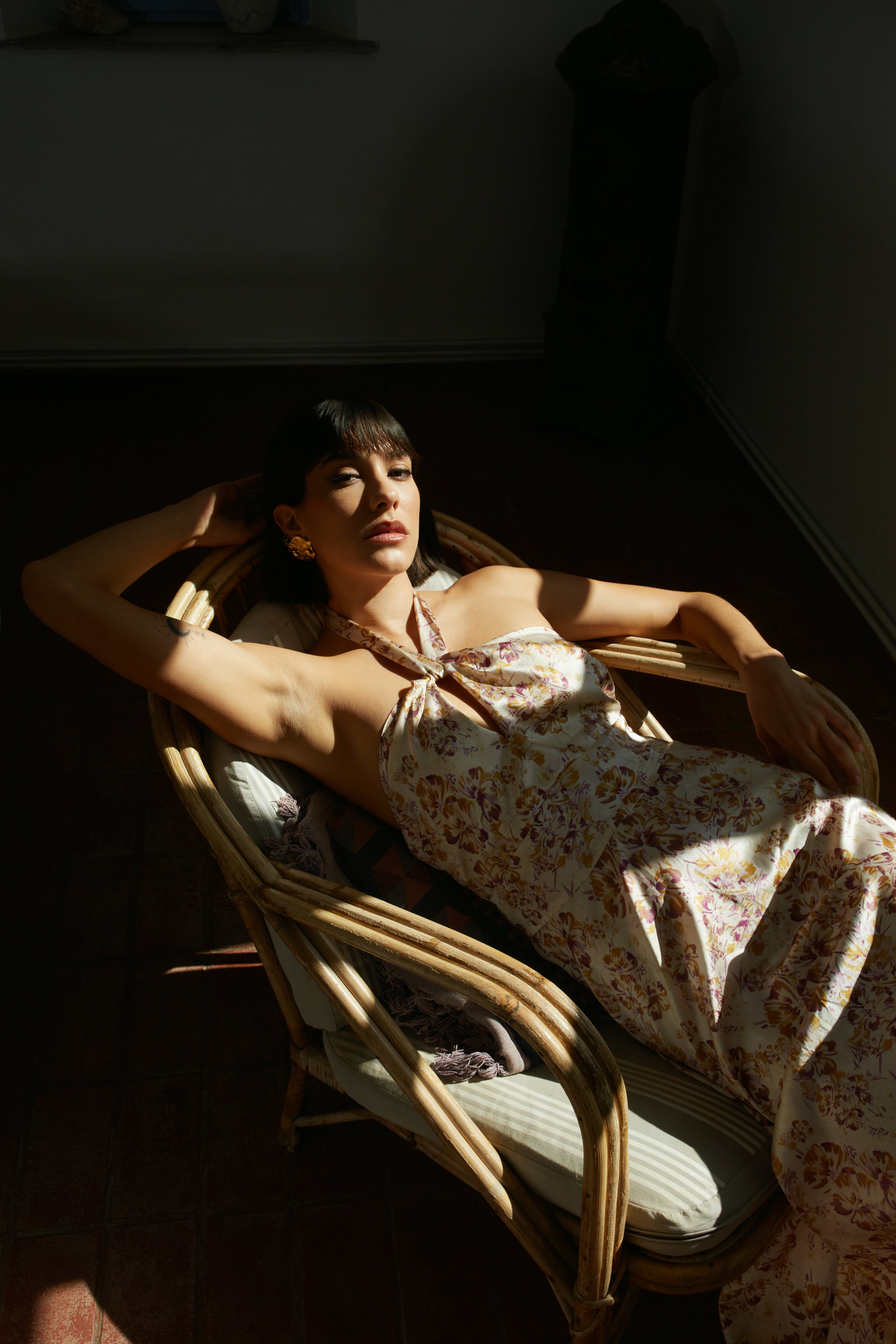 Floral Silk Dress
