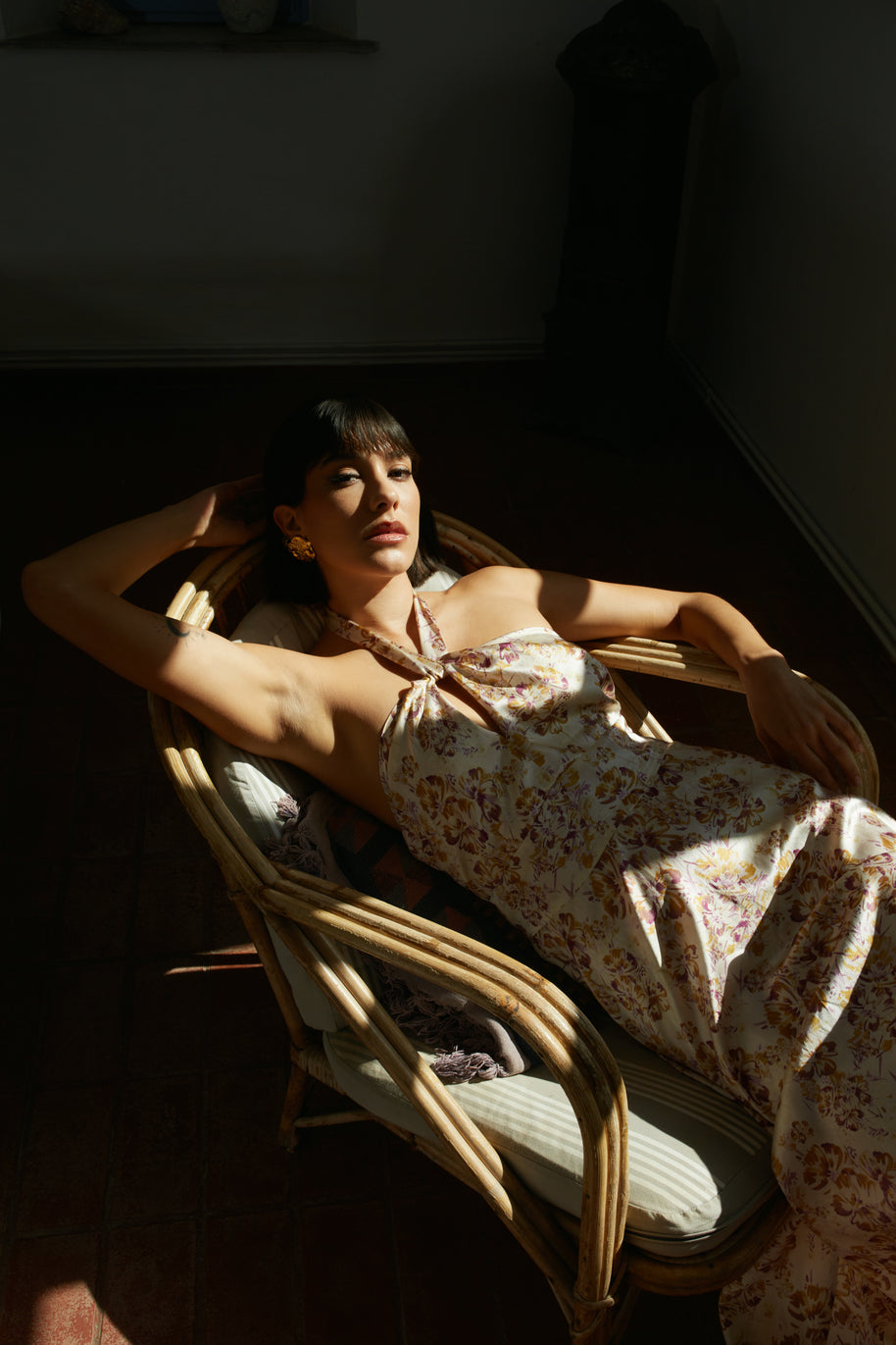 Floral Silk Dress