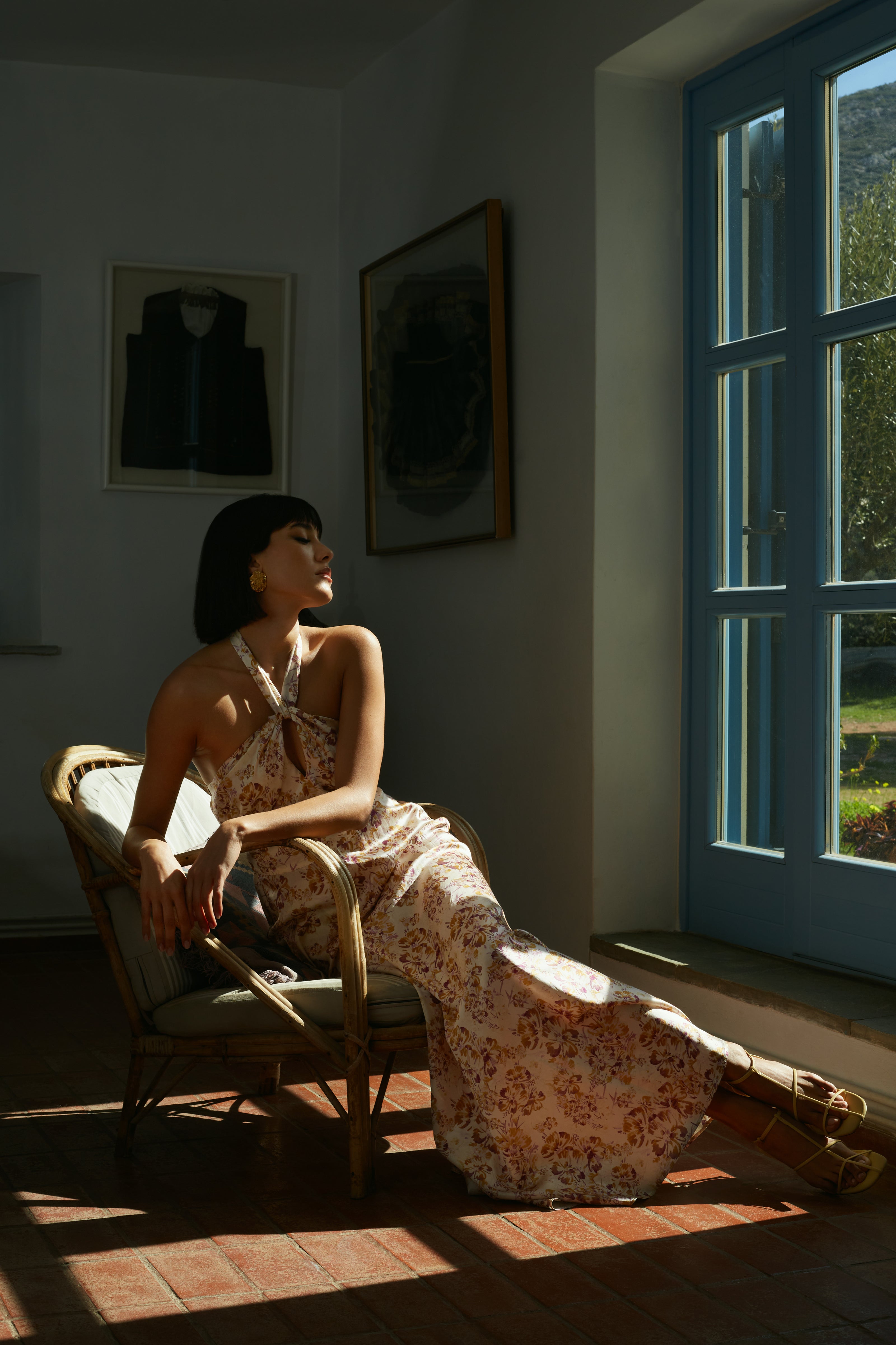 Floral Silk Dress