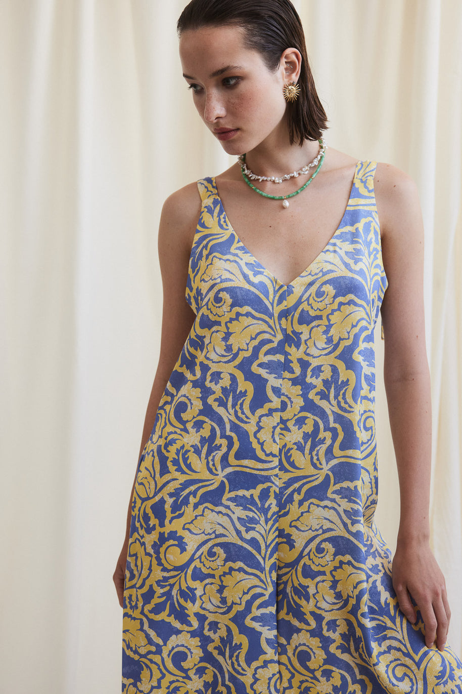 Blue Yellow Jumpsuit