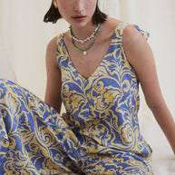 Blue Yellow Jumpsuit