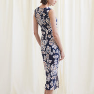Printed Dress with Front Opening