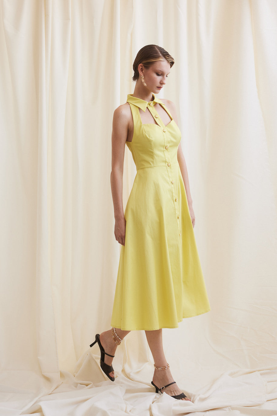 Dress with Open Neck