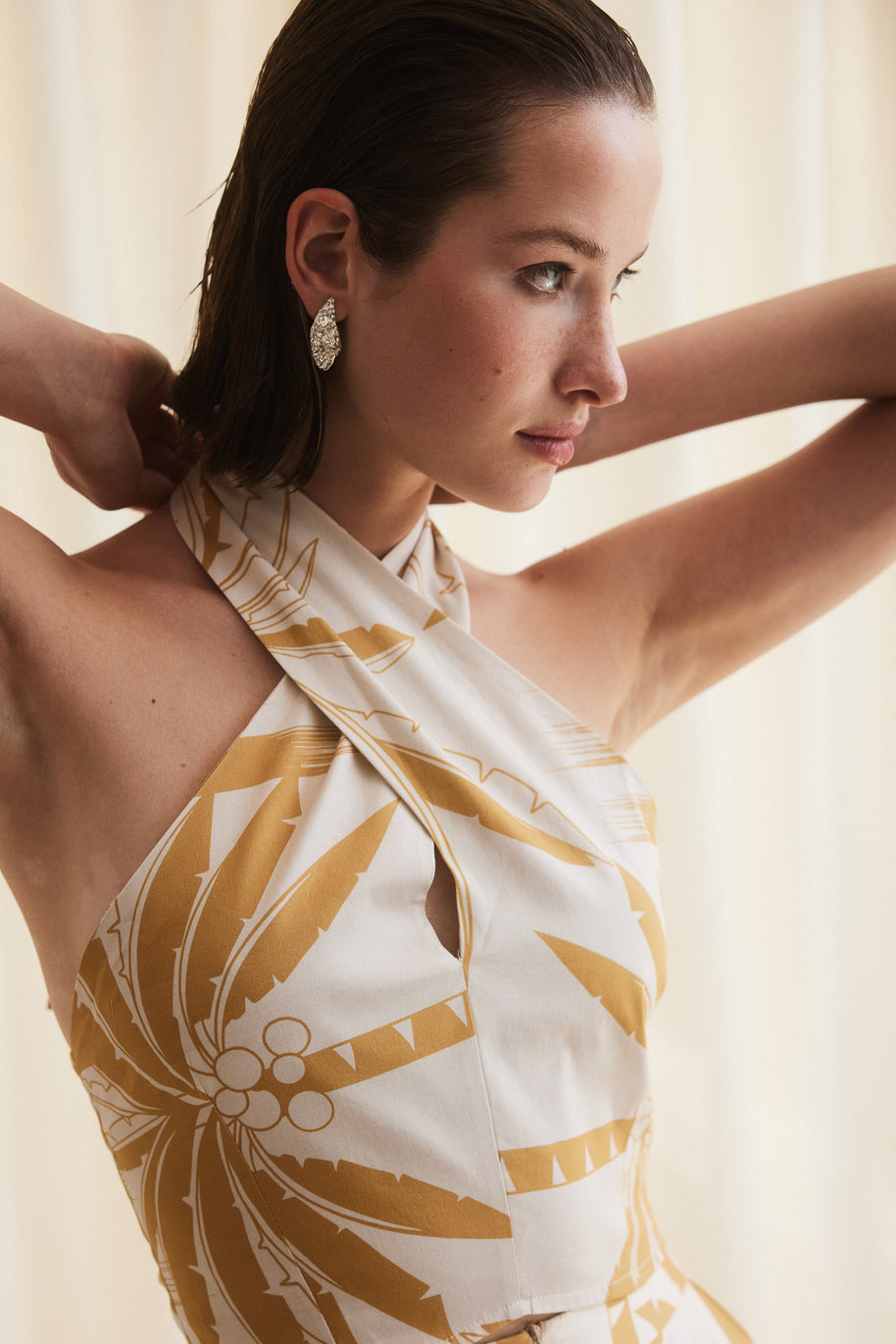 Top Short With Coconut Pattern