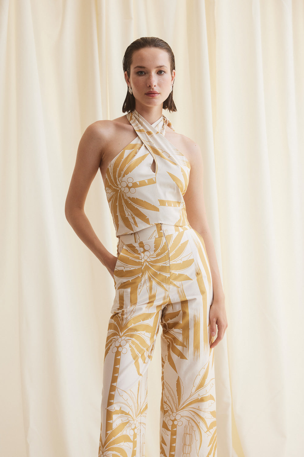 Top Short With Coconut Pattern