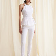Elastic Cotton Pants